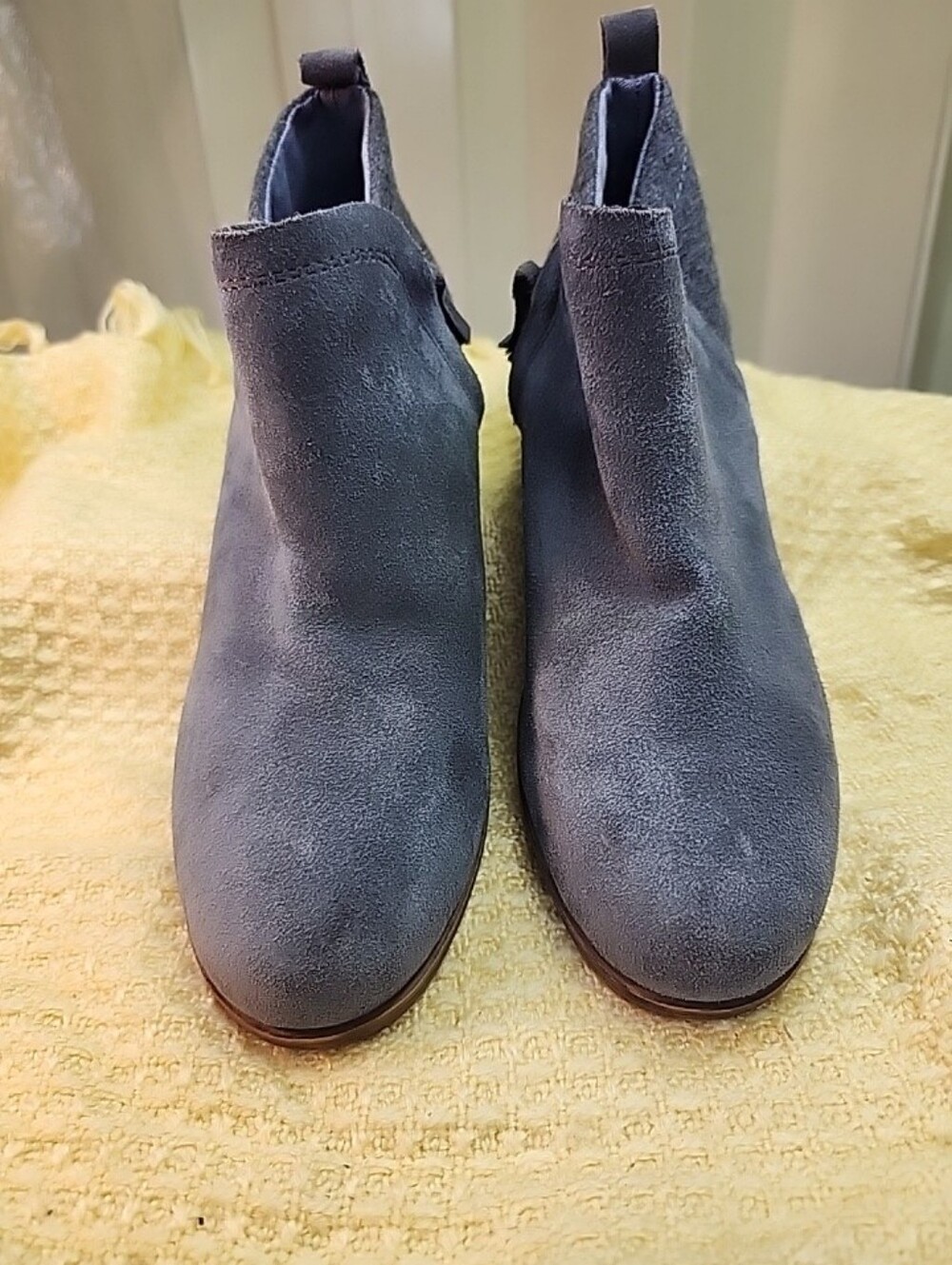 Toms Gray Suede Ankle Boots